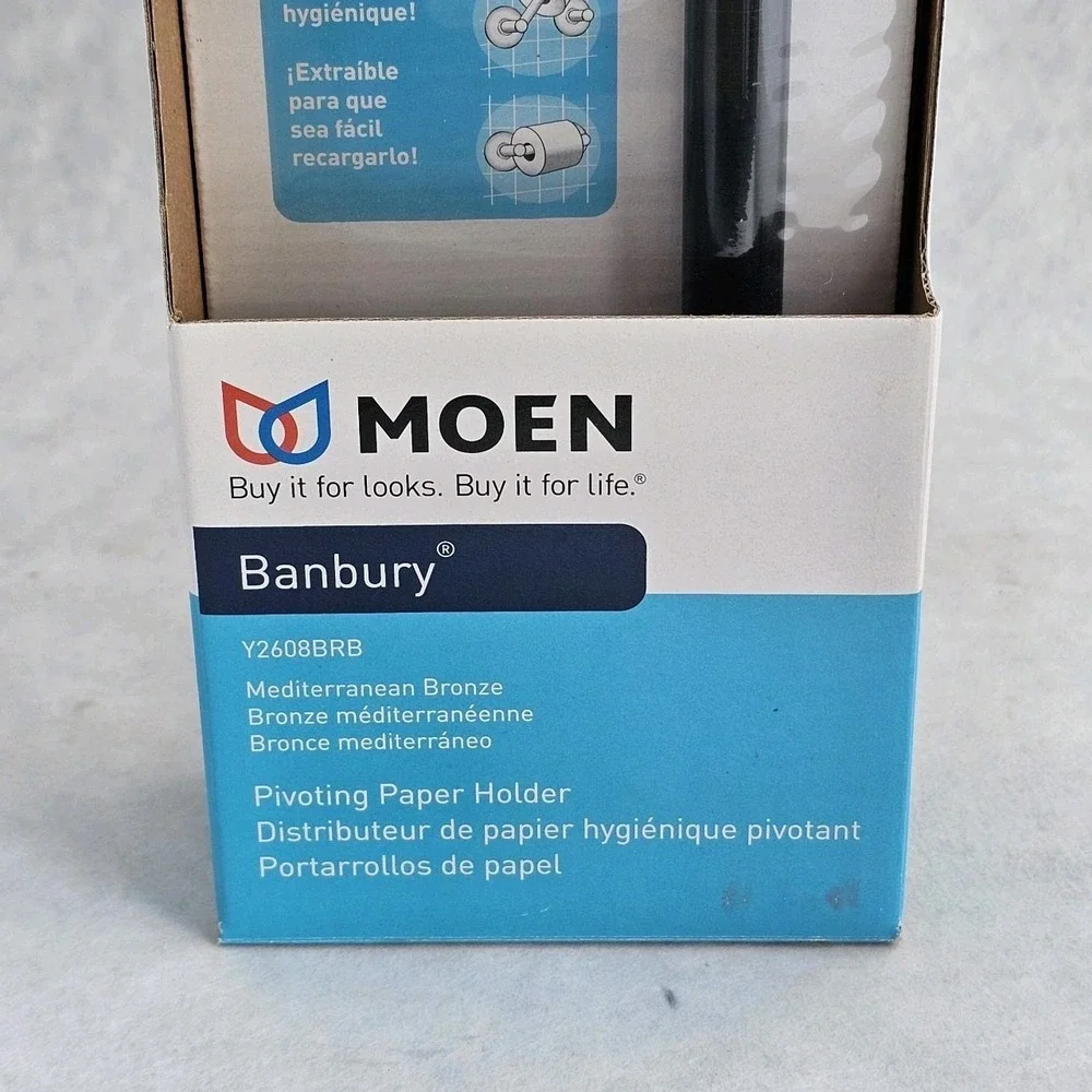 New In Box Moen Banbury Pivoting Toilet Paper Holder Oil Rubbed Bronze